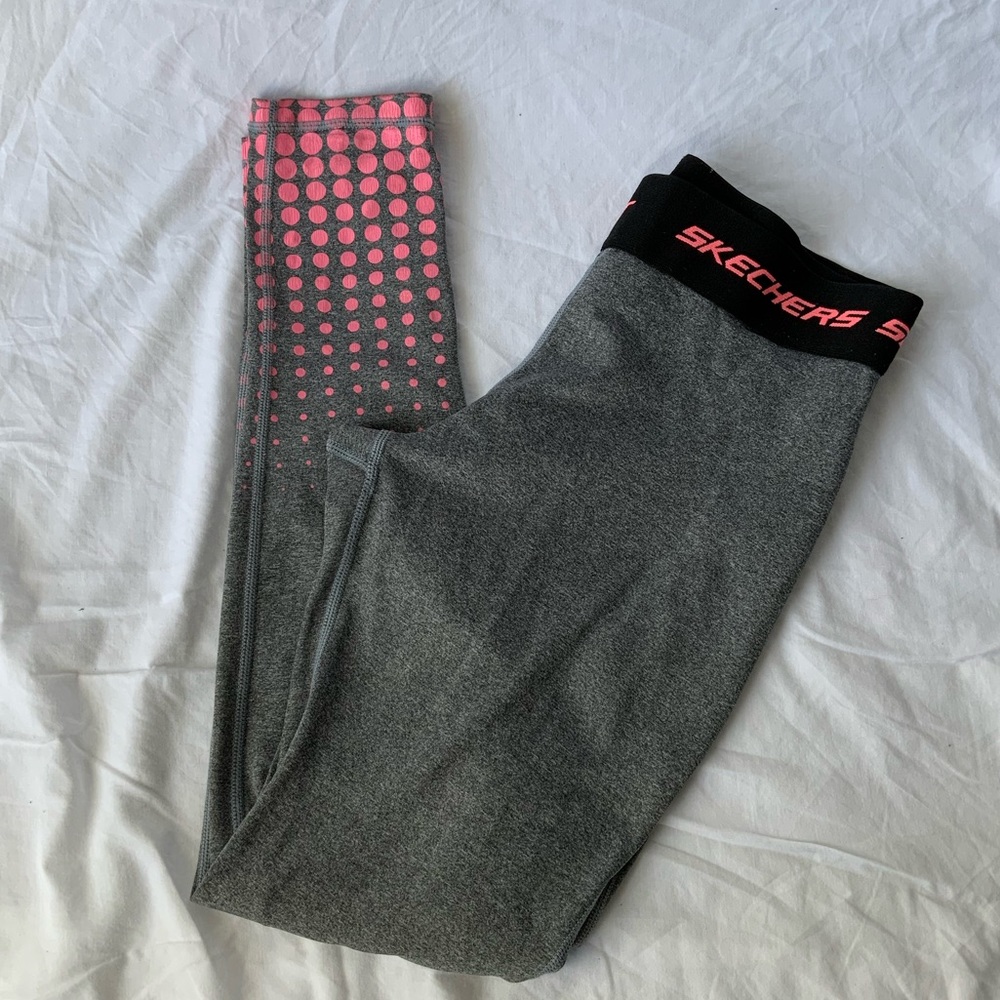 Skechers yoga fitness workout grey leggings